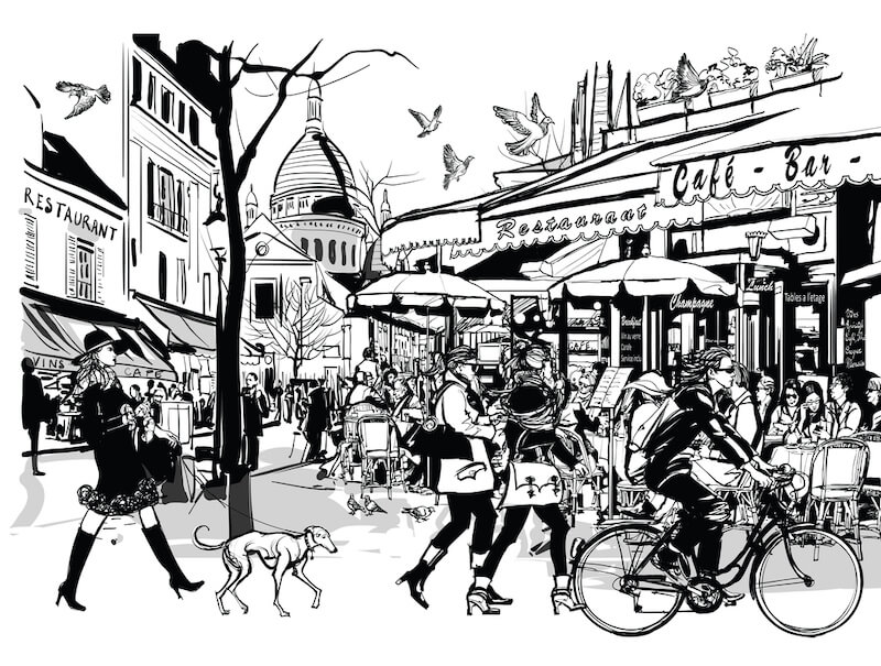 solo dining - Les Deux Magots in Paris